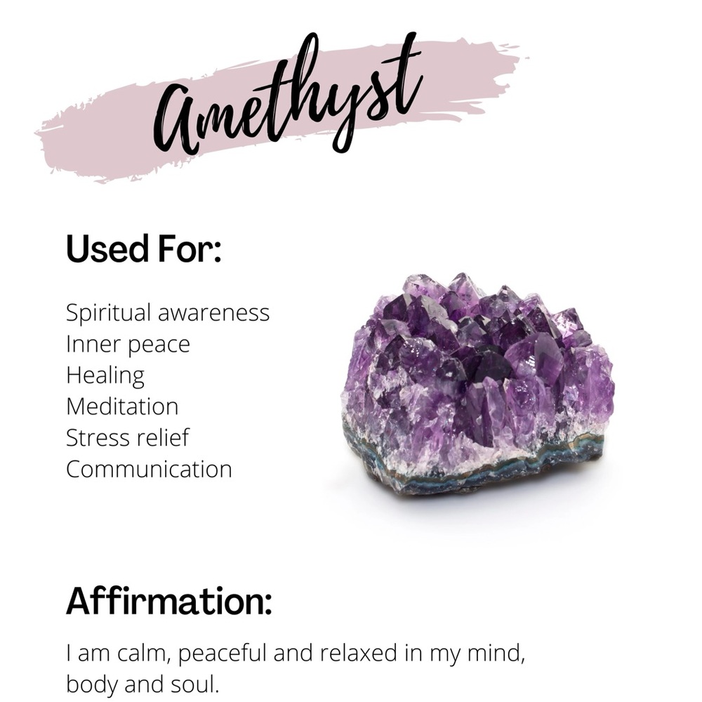 Amethyst Pendant Set In Solid Copper - image 5